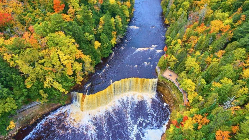 Tahquamenon Falls in Michigan.